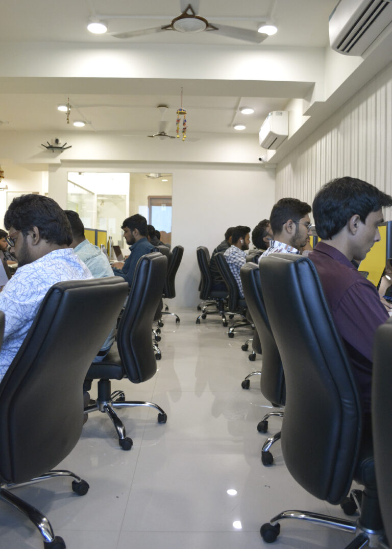 upforcetech employees working in the office